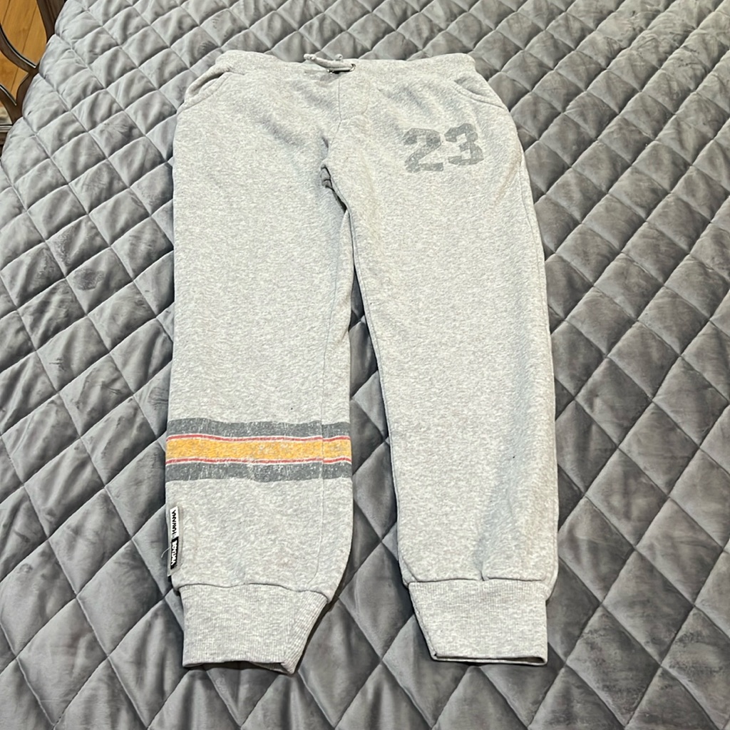 Boys Sz L Vintage Havana Sports Stripe Jogger Sweatpants